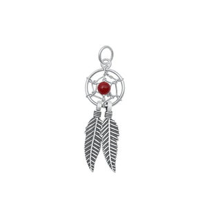 Sterling Silver Fashion Pendant Native American Dreamcatcher Charm .925 New