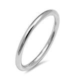 Sterling Silver Basic Stacking Ring Perfect Round Fashion Band 925 New