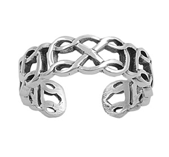 Celtic Knot .925 Sterling Silver Toe Ring