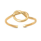 Gold-Tone Knot .925 Sterling Silver Toe Ring