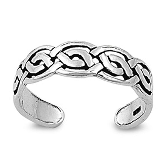 Celtic Knot .925 Sterling Silver Toe Ring