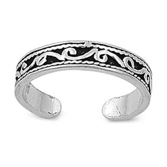 Filigree .925 Sterling Silver Toe Ring