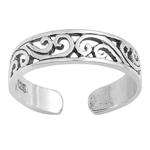 Filigree .925 Sterling Silver Toe Ring