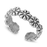 Flower Plumeria .925 Sterling Silver Toe Ring