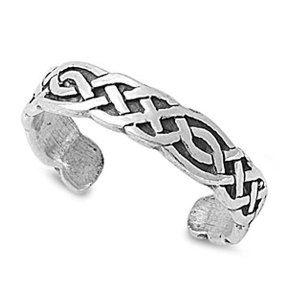 Celtic Knot .925 Sterling Silver Toe Ring