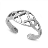 Celtic Knot Trinity .925 Sterling Silver Toe Ring