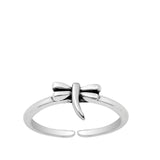 Oxidized Sterling Silver Dragonfly Fantasy Insect Toe & Midi Ring 925 New Band