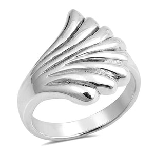 High Polish Shell Fashion Ring New .925 Sterling Silver Band Sizes 5-10