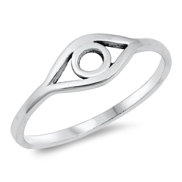 Festival Fashion Cutout All Seeing Eye Ring New .925 Sterling Silver Band Sizes 4-10