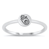 Sterling Silver Hamsa Ring