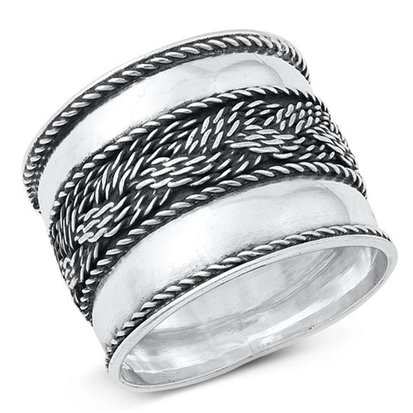 Sterling Silver Bali Ring