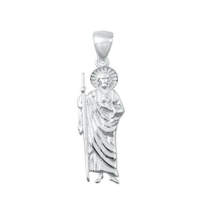 Sterling Silver Jesus Holy Shepherd Charm .925 New Religious Faith Pendant