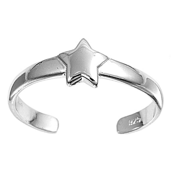 Star .925 Sterling Silver Toe Ring